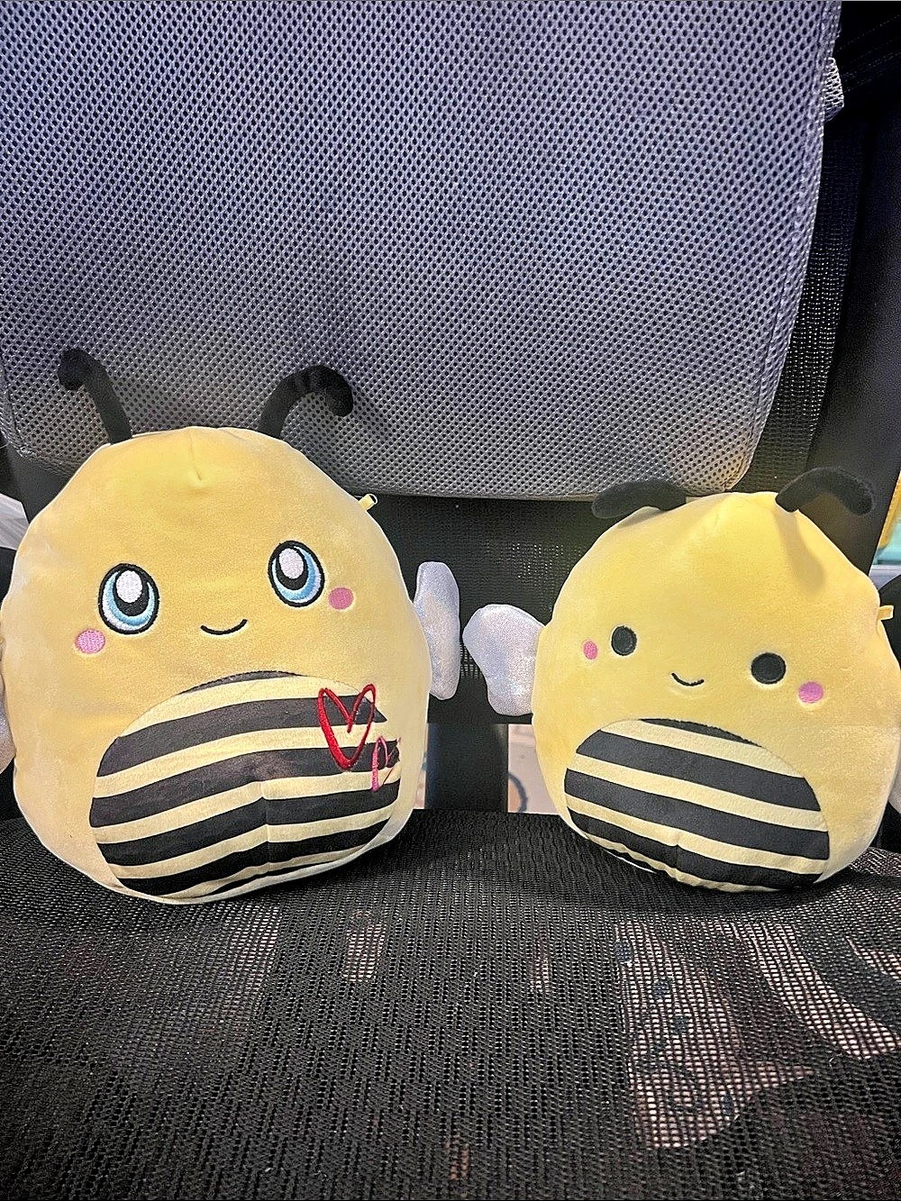 Squishmallows Sunny the Bee Plush Toy Set of 2 Yellow & Black